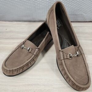 SAS Tripad Comfort Metro Women's Taupe Leather Horsebit Loafers‎ Size 8 N